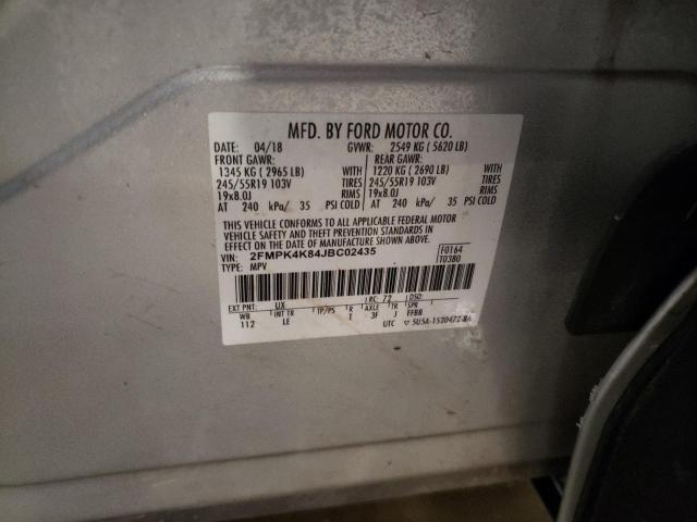 2018 FORD EDGE TITAN - 2FMPK4K84JBC02435