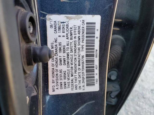 2017 HONDA CIVIC EX - 2HGFC2F73HH567796