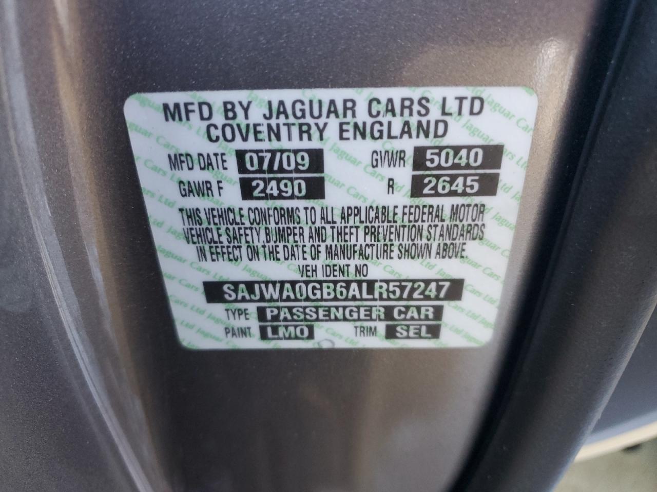 Lot #3041748410 2010 JAGUAR XF PREMIUM