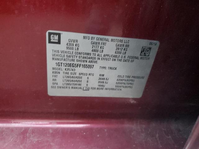 2015 GMC SIERRA K25 - 1GT120EG5FF165097