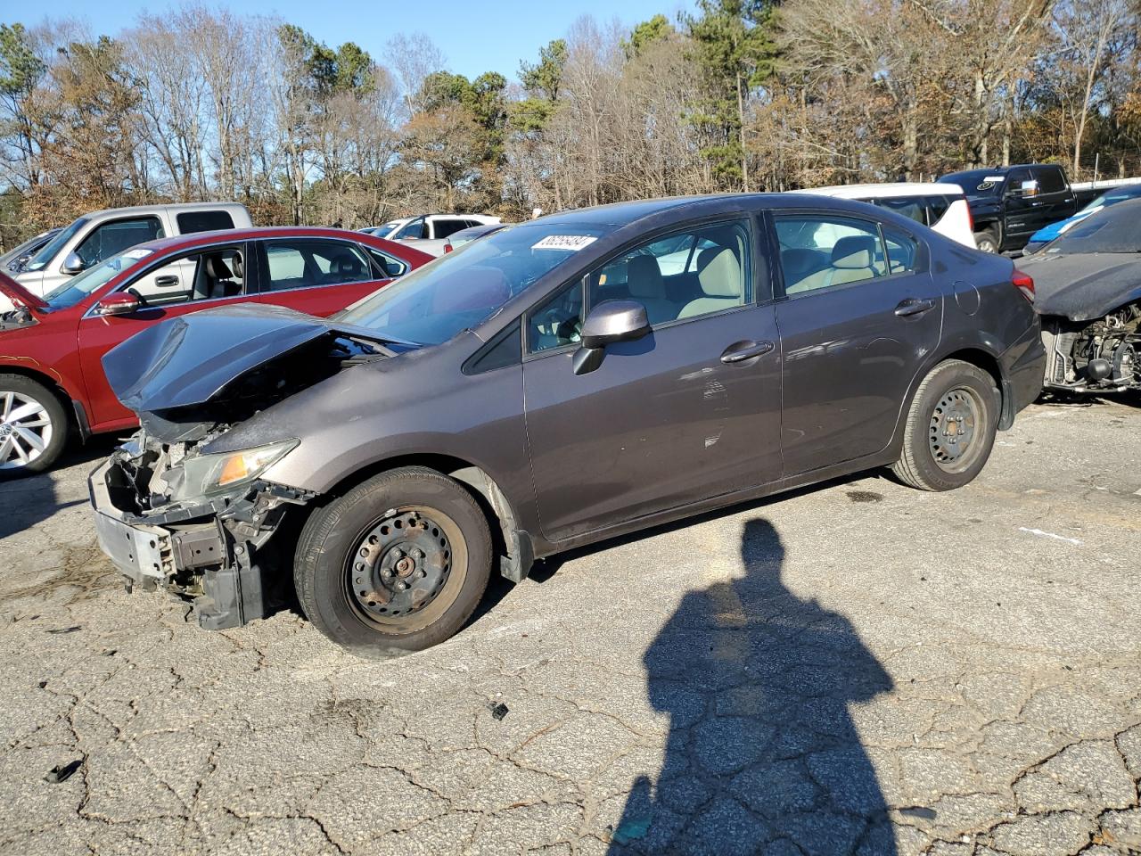 Lot #3034270161 2013 HONDA CIVIC LX