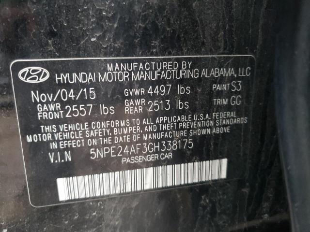 VIN 5NPE24AF3GH338175 2016 HYUNDAI SONATA no.12