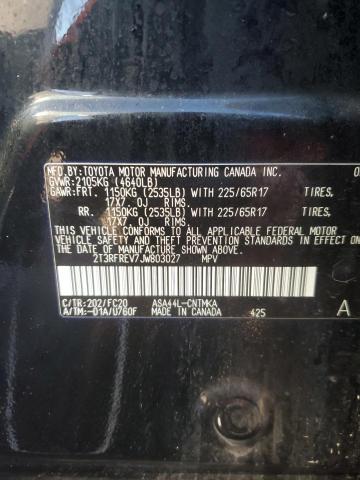 2018 TOYOTA RAV4 ADVEN - 2T3RFREV7JW803027