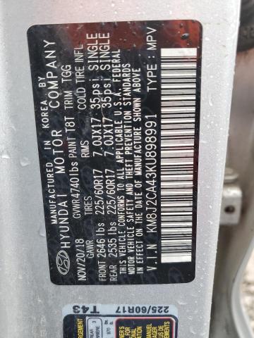 2019 HYUNDAI TUCSON SE - KM8J2CA43KU898991