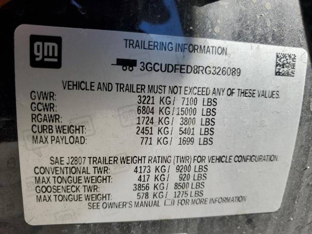 2024 CHEVROLET SILVERADO - 3GCUDFED8RG326089