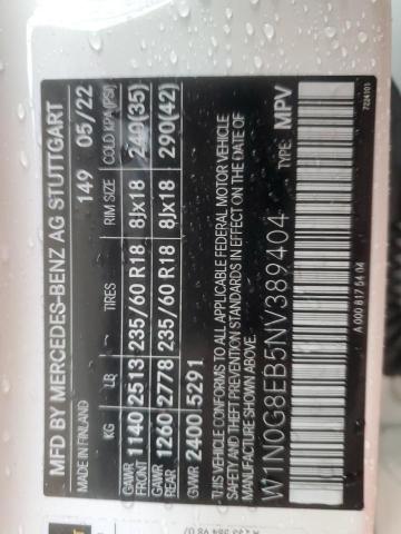 2022 MERCEDES-BENZ GLC 300 4M - W1N0G8EB5NV389404