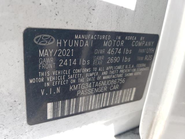 2022 GENESIS G70 KMTG34TA6NU086756