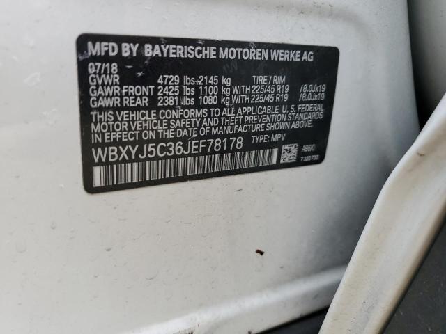 2018 BMW X2 XDRIVE2 - WBXYJ5C36JEF78178