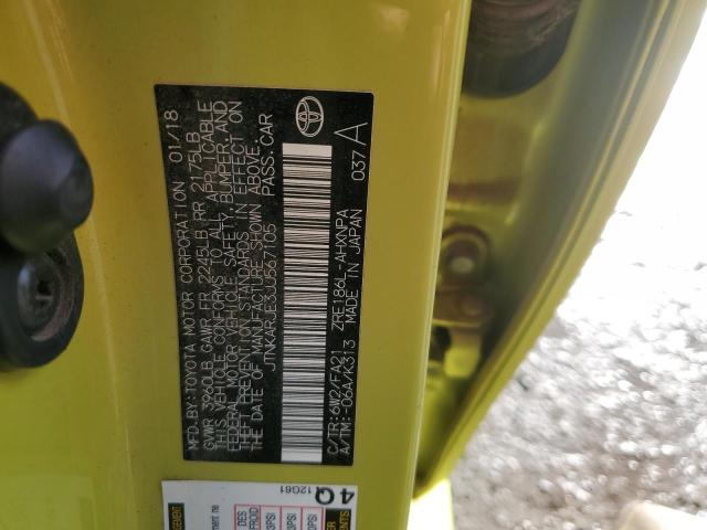 2018 TOYOTA COROLLA IM - JTNKARJE3JJ567105