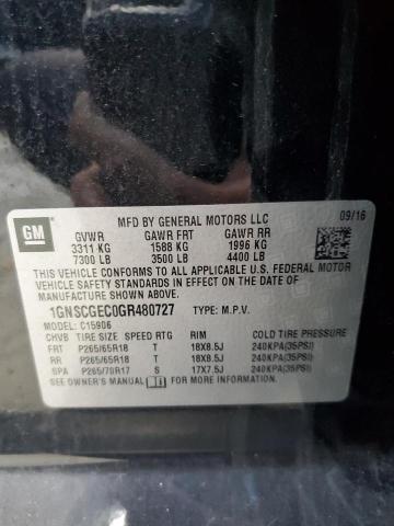 2016 CHEVROLET SUBURBAN C - 1GNSCGEC0GR480727