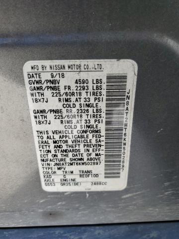 2019 NISSAN ROGUE S - JN8AT2MT6KW502897