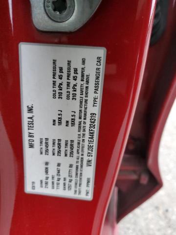 2019 TESLA MODEL 3 - 5YJ3E1EA4KF324319