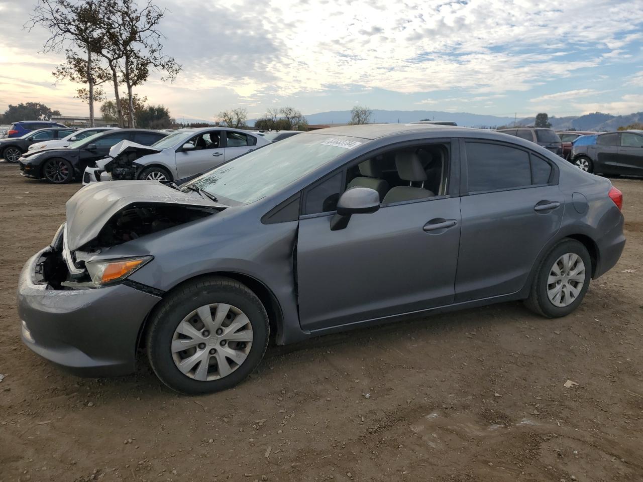 Lot #3030387516 2012 HONDA CIVIC LX