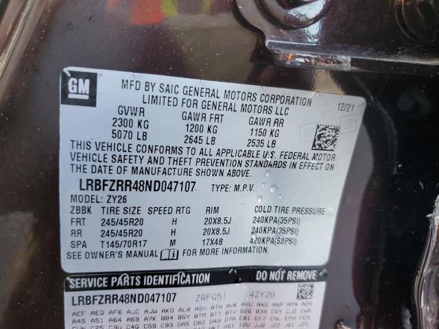 2022 BUICK ENVISION A - LRBFZRR48ND047107
