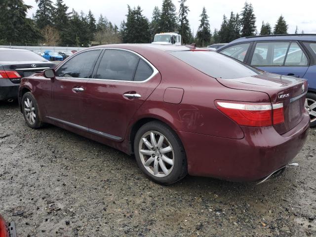 LEXUS LS 460 2008 red  gas JTHBL46F585063076 photo #3