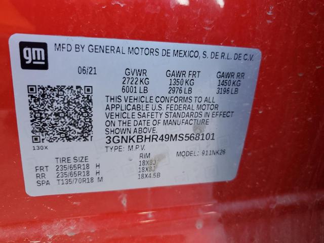 2021 CHEVROLET BLAZER 2LT - 3GNKBHR49MS568101