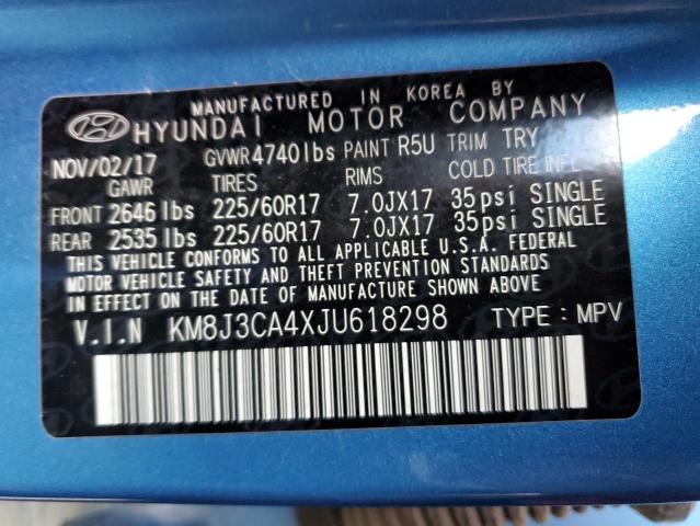 2018 HYUNDAI TUCSON SEL - KM8J3CA4XJU618298