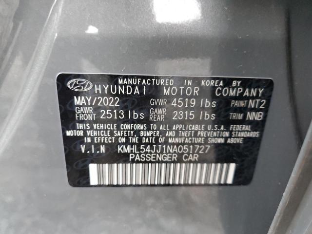 2022 HYUNDAI SONATA HYB - KMHL54JJ1NA051727