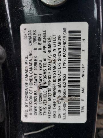 VIN 2HGFB2F80EH527683 2014 HONDA CIVIC no.12