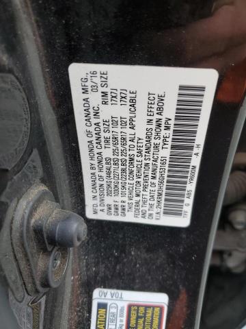 2016 HONDA CRV 2HKRM3H56GH531651