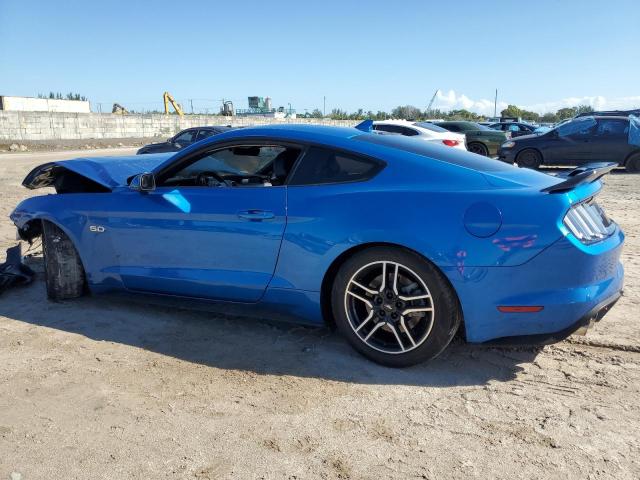 FORD MUSTANG GT 2021 blue  gas 1FA6P8CF7M5125323 photo #3