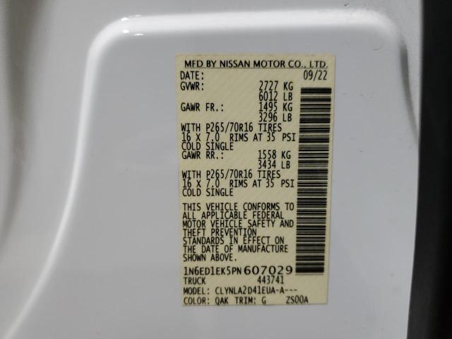 VIN 1N6ED1EK5PN607029 2023 NISSAN FRONTIER no.12