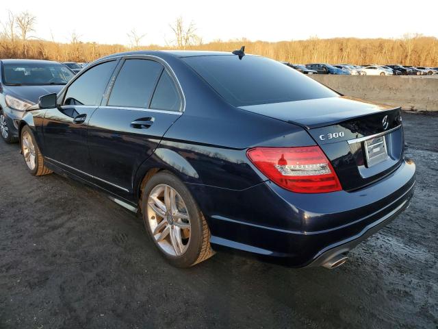 MERCEDES-BENZ C 300 4MAT 2014 blue  gas WDDGF8AB0EG177891 photo #3