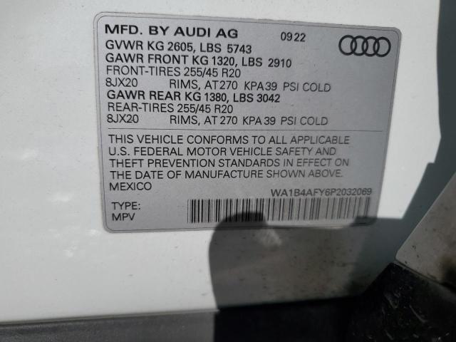 2023 AUDI SQ5 PREMIU WA1B4AFY6P2032069