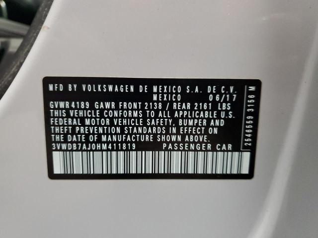 2017 VOLKSWAGEN JETTA SE - 3VWDB7AJ0HM411819
