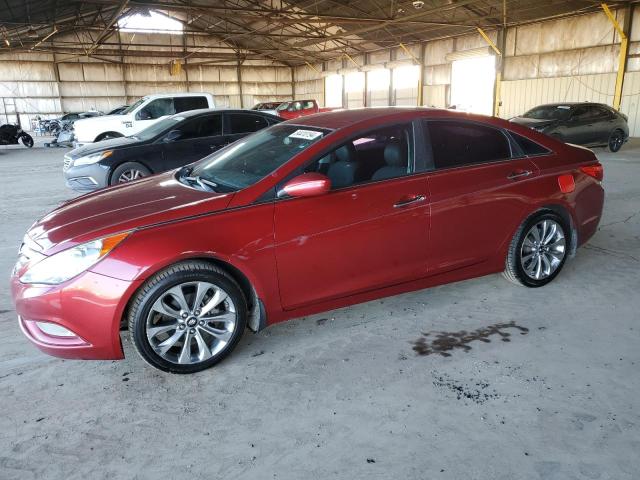 HYUNDAI SONATA SE 2011 burgundy sedan 4d gas 5NPEC4AC7BH186462 photo #1