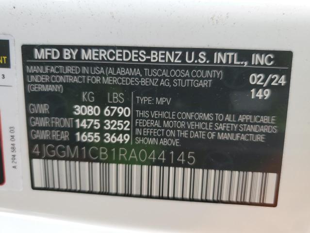 VIN 4JGGM1CB1RA044145 2024 MERCEDES-BENZ EQE SUV 35 no.14