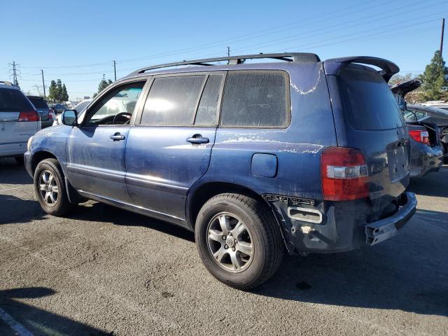 TOYOTA HIGHLANDER 2005 blue  gas JTEGP21A850087968 photo #3