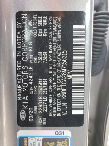 2021 KIA SELTOS SX KNDETCA28M7156315