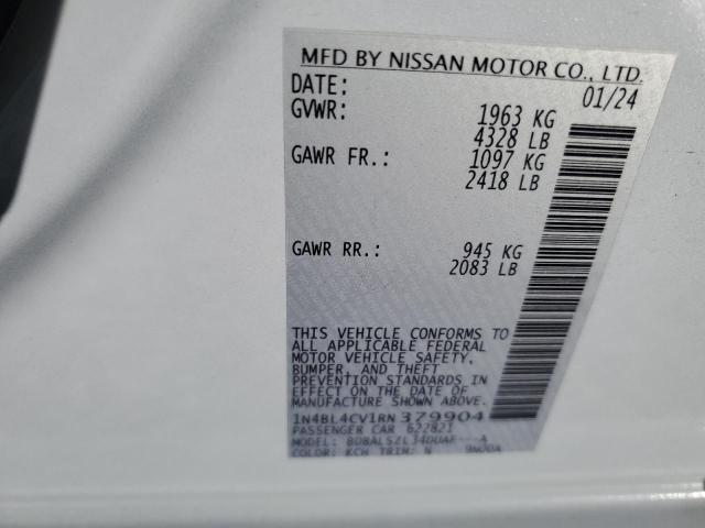 2024 NISSAN ALTIMA SR - 1N4BL4CV1RN379904