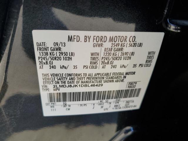 VIN 2LMDJ8JK1DBL46429 2013 LINCOLN MKX no.12