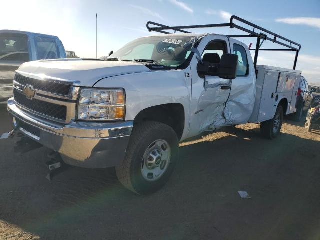 CHEVROLET SILVERADO 2013 white 4dr ext flexible fuel 1GB2KVCG3DZ340483 photo #1