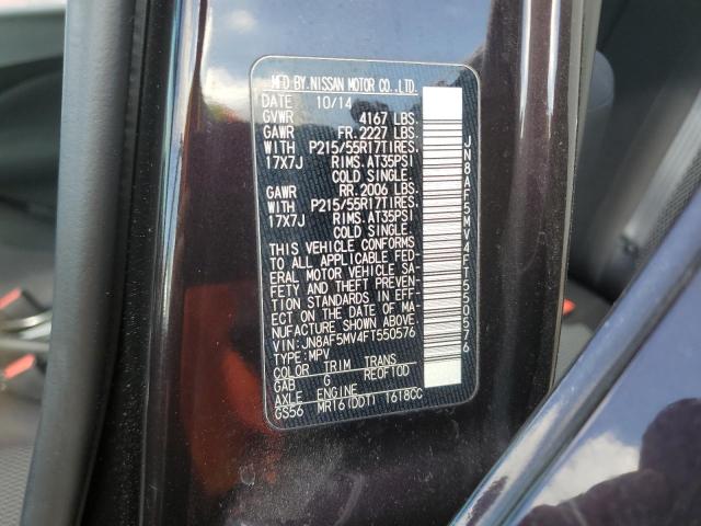 2015 NISSAN JUKE S - JN8AF5MV4FT550576