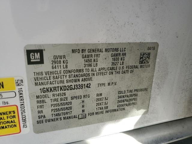 2016 GMC ACADIA DEN - 1GKKRTKD2GJ339142