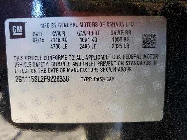 2015 CHEVROLET IMPALA 2G1115SL2F9228336