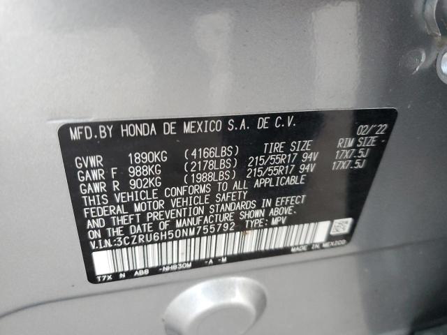 2022 HONDA HR-V EX - 3CZRU6H50NM755792