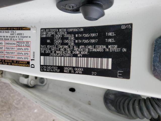 2015 TOYOTA 4RUNNER SR - JTEBU5JR7F5238913