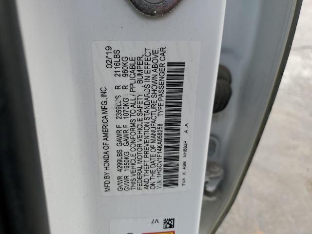 2019 HONDA ACCORD LX - 1HGCV1F14KA058258