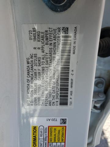 2023 HONDA CIVIC SPOR - 2HGFE2F55PH520308