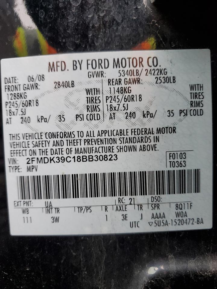 Lot #3030524498 2008 FORD EDGE LIMIT