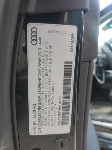 2017 AUDI A4 PREMIUM - WAUENAF47HN010091