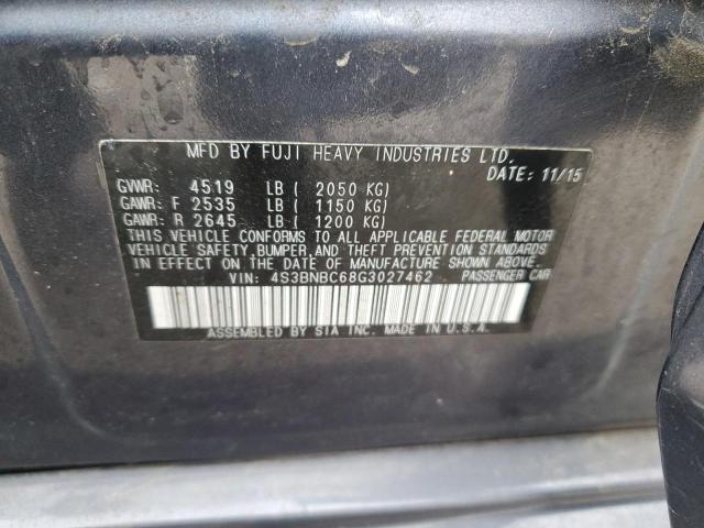 2016 SUBARU LEGACY 2.5 - 4S3BNBC68G3027462