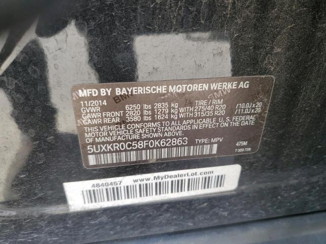 2015 BMW X5 XDRIVE3 - 5UXKR0C58F0K62863