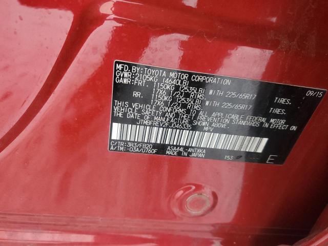 2015 TOYOTA RAV4 LE - JTMBFREV2FJ046335