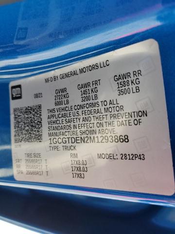 2021 CHEVROLET COLORADO Z - 1GCGTDEN2M1293868