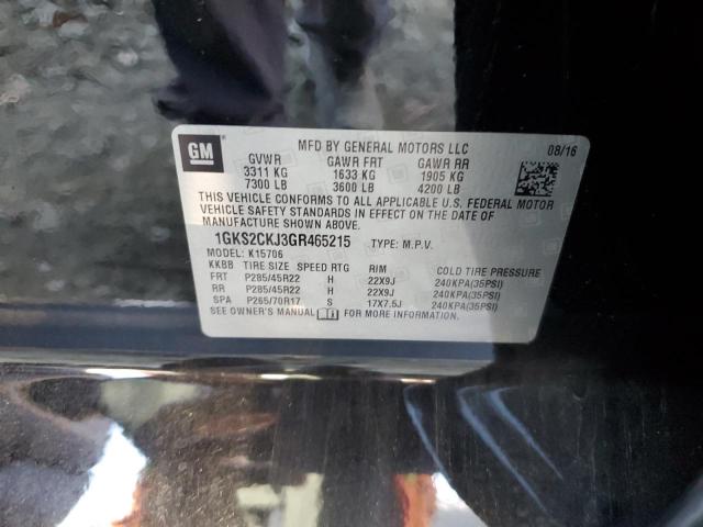 2016 GMC YUKON DENA - 1GKS2CKJ3GR465215